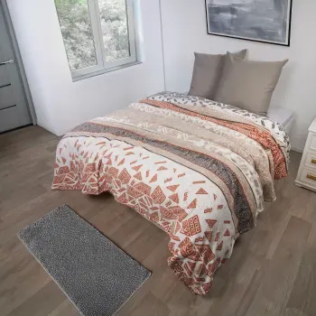 Cobija coral estampado travesia